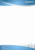 Letterhead design for ICONIC company 