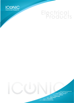 Letterhead Design by Olga Blankenship for Iconic Electrical Products LTD | Design #47490