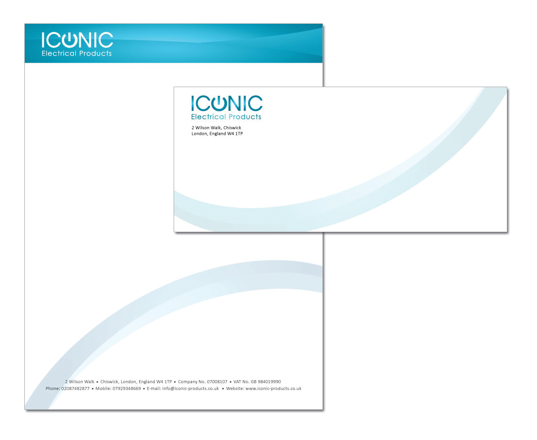 Diseño de Membrete por Sarlyn Oduber para Iconic Electrical Products LTD | Diseño #47176