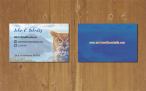 Business card-A Writer With A Website | Design de Carte de Visite par MNM