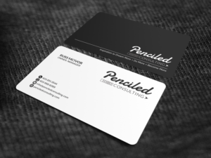 Penciled Consulting Business Card Design | Business Card Design by Sandaruwan