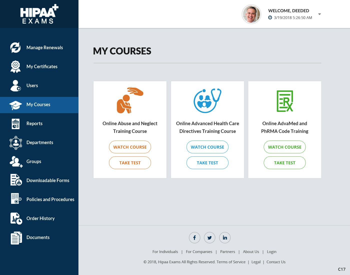 Diseño Web por pb para HIPAA Exams | Diseño: #18105143
