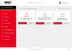 Diseño Web por pb para HIPAA Exams | Diseño: #18105154