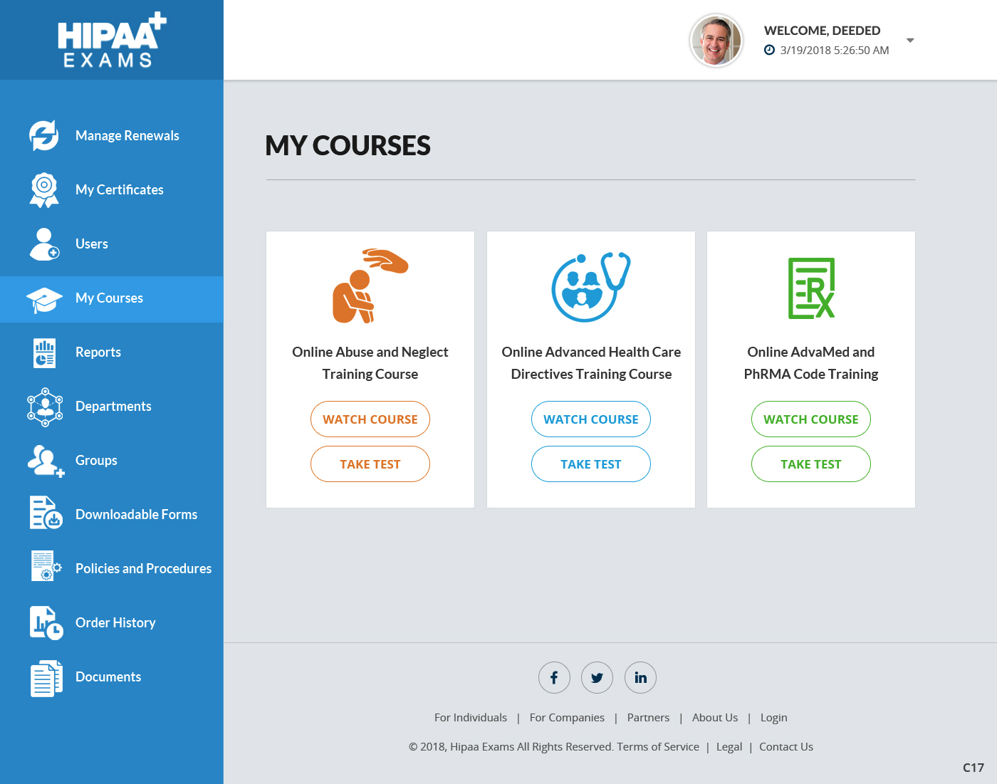 Web Design by pb for HIPAA Exams | Design #18115697