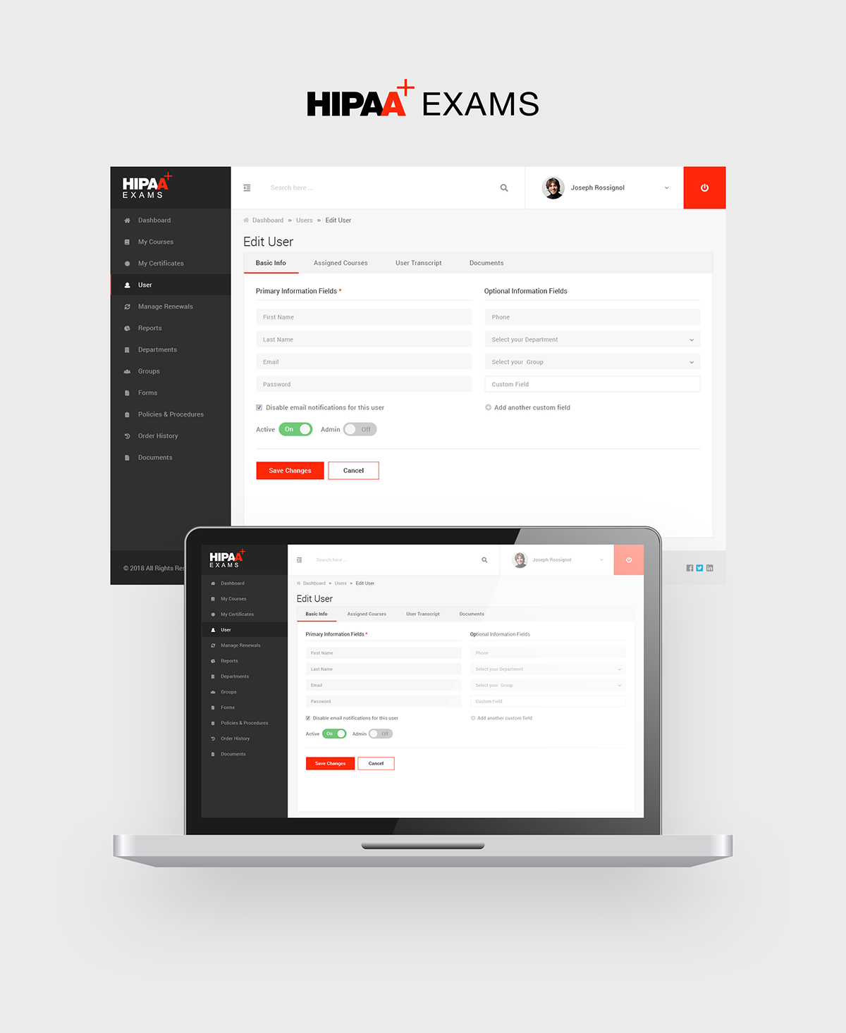 Diseño Web por Ved Web Services para HIPAA Exams | Diseño #18104595