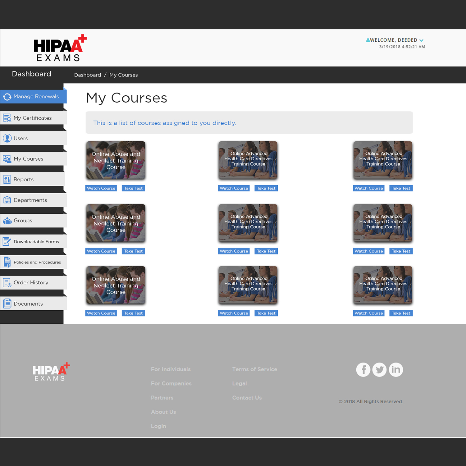 Web Design by seobizplanet1 for HIPAA Exams | Design #18103086