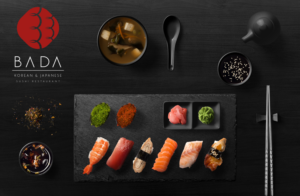 Bada Story Korean & Japanese Sushi Restaurant | Logo Design by GLDesigns