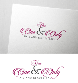 Logo Design by Impressive Solutions for The One & Only Hair and Beauty Bar | Design: #18113825