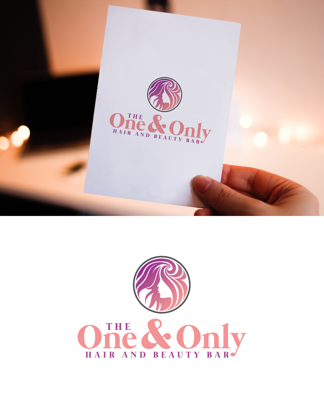 Logo Design by Impressive Solutions for The One & Only Hair and Beauty Bar | Design #18113838