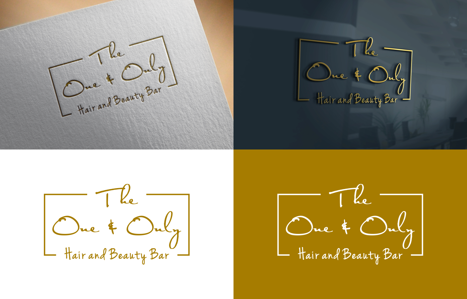Logo Design by aqilazhifara for The One & Only Hair and Beauty Bar | Design #18109038