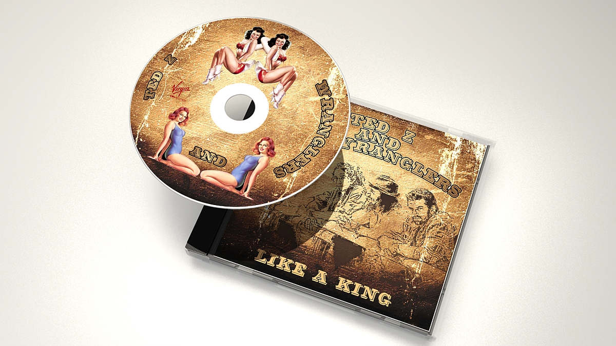 CD Cover Design by Greencorner for Ted Z and The Wranglers | Design #2873003