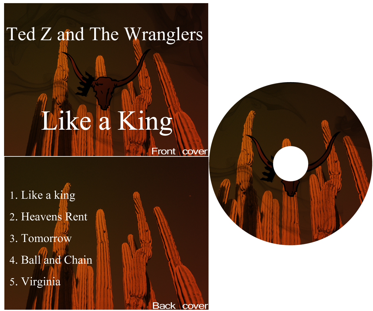 Diseño de Portada de CD por laragdan para Ted Z and The Wranglers | Diseño #2826542