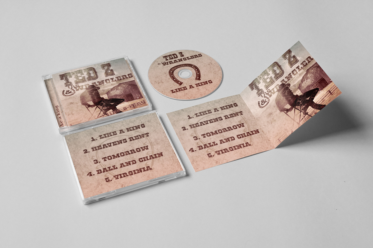 CD-Cover-Design von LuCa für Ted Z and The Wranglers | Design #2874247