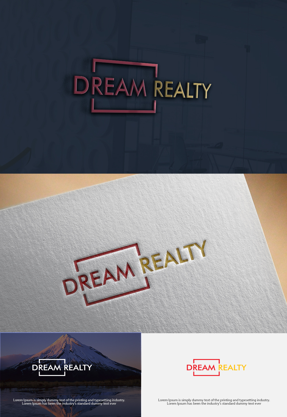 Logo Design by dr ghulam mustafa sahab for Dream Realty | Design #18131449