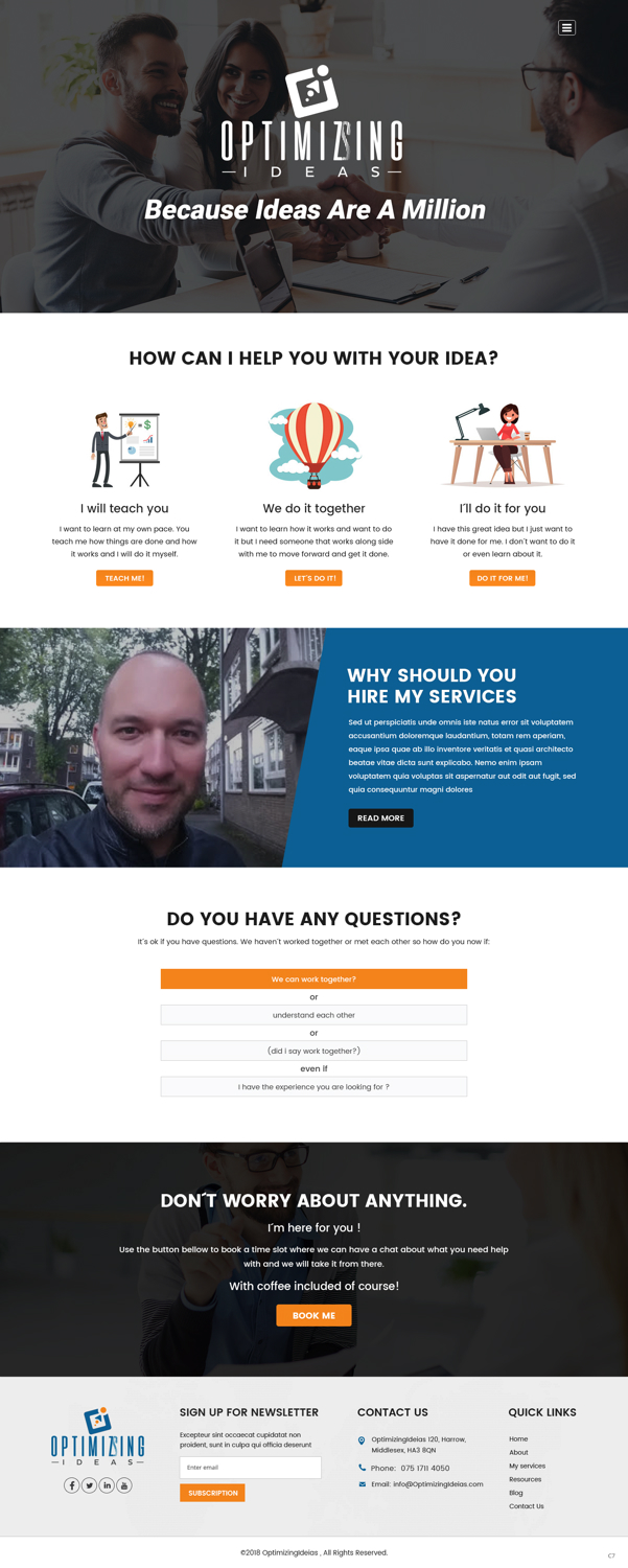Diseño Web por pb para Optimizingideas | Diseño: #18137259