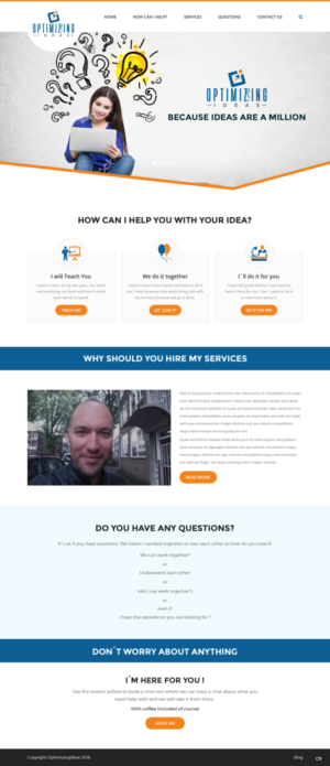 Diseño Web por pb para Optimizingideas | Diseño: #18137261