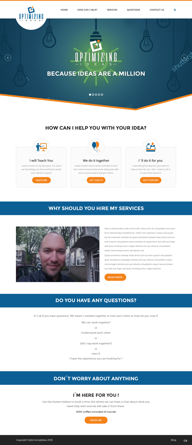 Web Design by pb for Optimizingideas | Design #18137262