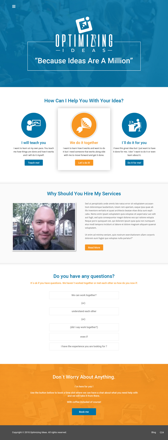 Diseño Web por pb para Optimizingideas | Diseño #18137268