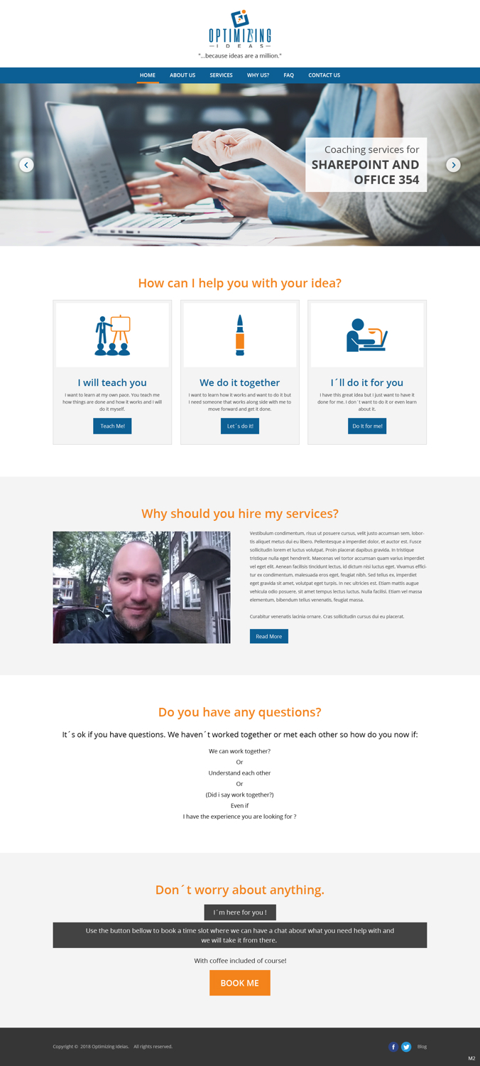 Diseño Web por pb para Optimizingideas | Diseño #18137269