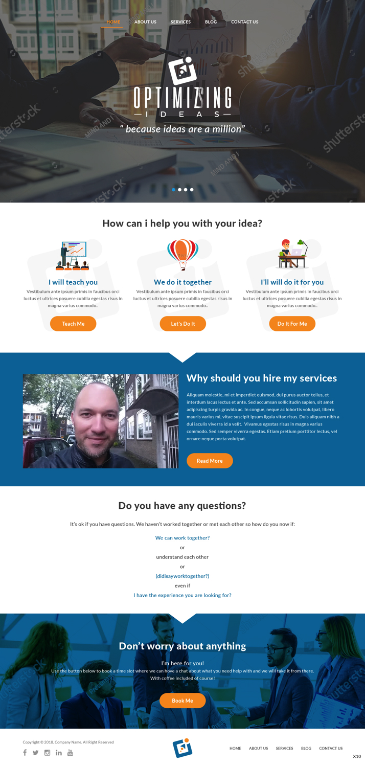 Web Design by pb for Optimizingideas | Design #18137273