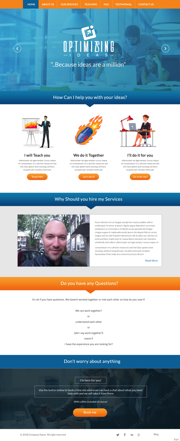 Diseño Web por pb para Optimizingideas | Diseño #18137274