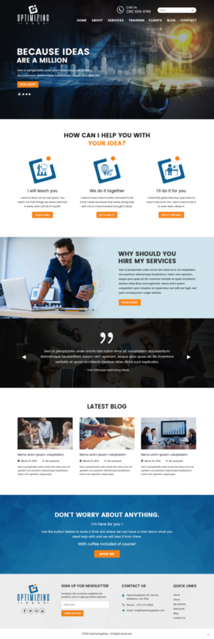 Diseño Web por pb para Optimizingideas | Diseño: #18183963
