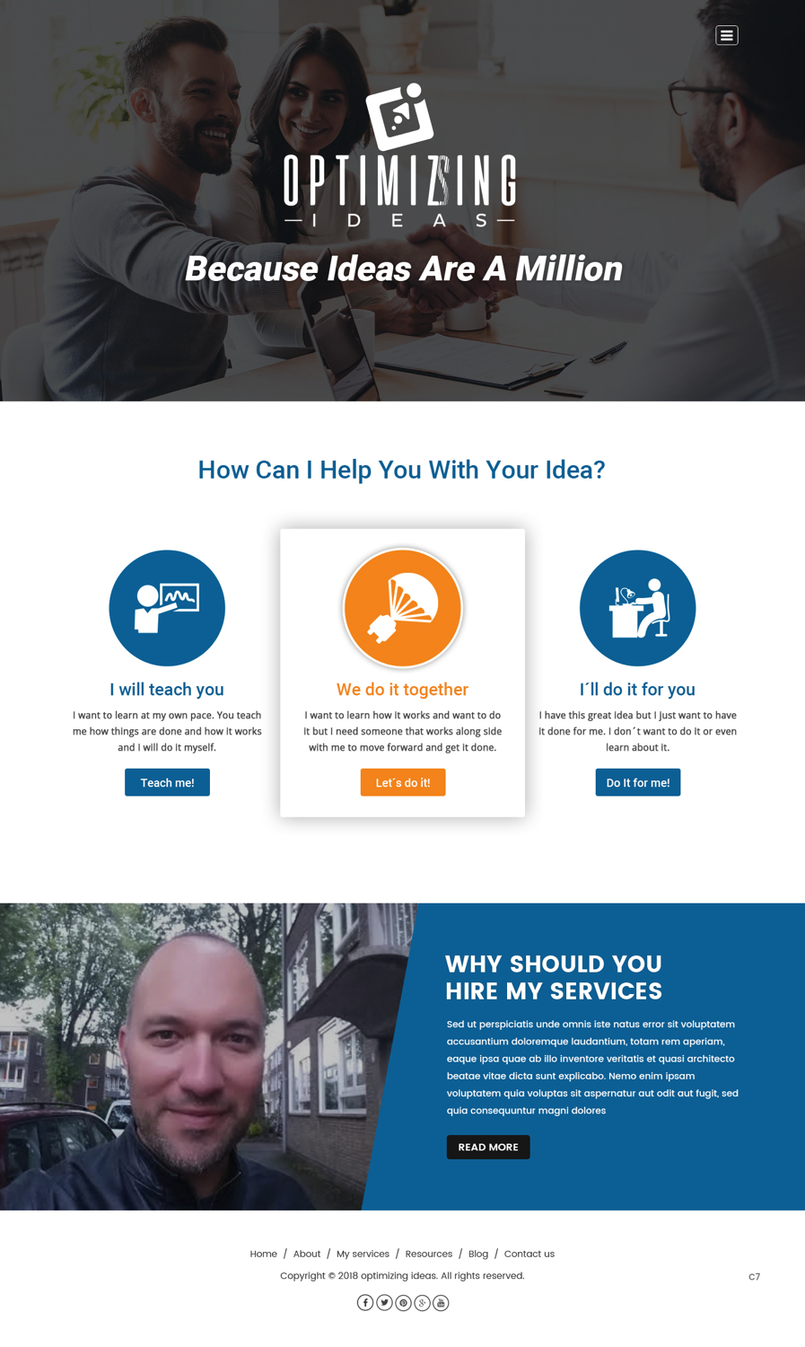 Web Design by pb for Optimizingideas | Design #18246223