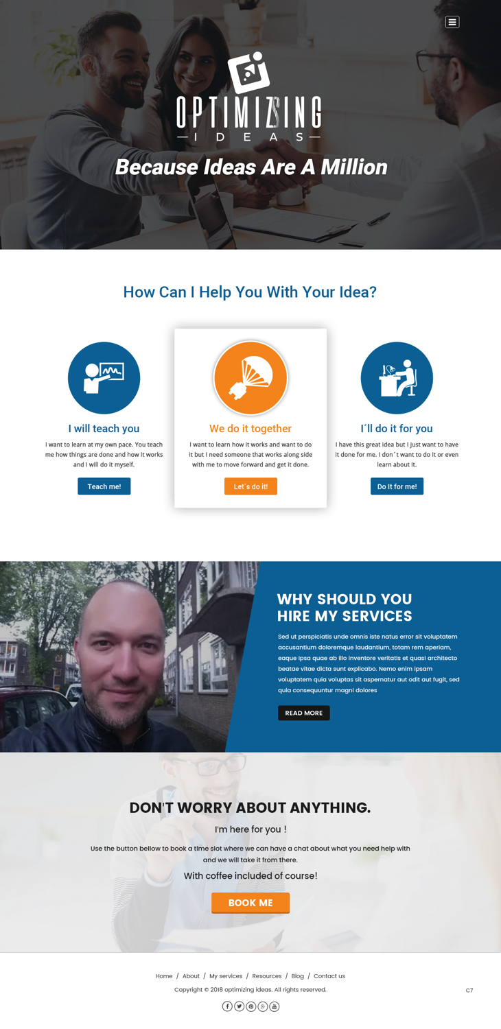Diseño Web por pb para Optimizingideas | Diseño #18256536