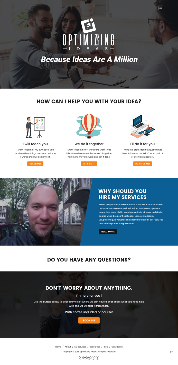 Diseño Web por pb para Optimizingideas | Diseño #18275747