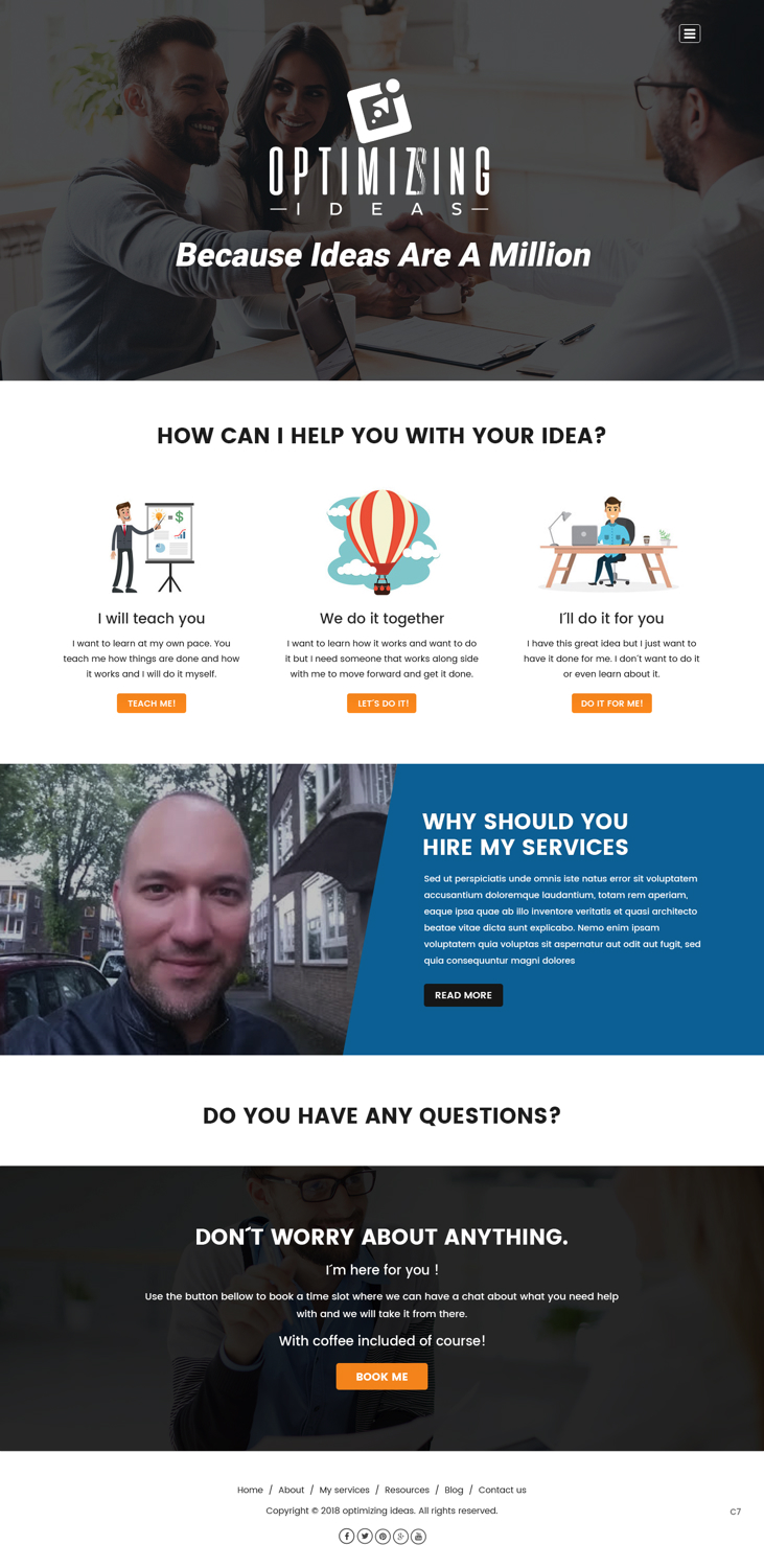 Diseño Web por pb para Optimizingideas | Diseño #18303674