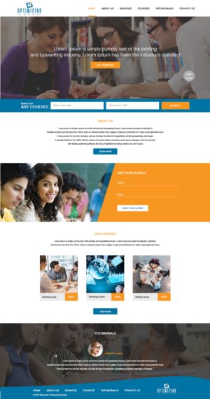 Web-Design von Pavanipriya suresh für Optimizingideas | Design #18247017