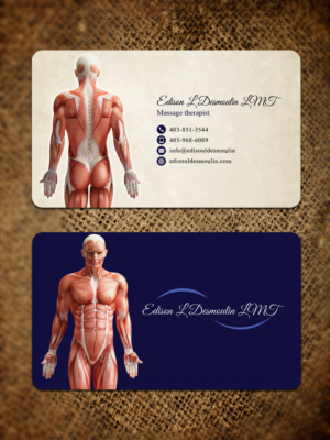 Massage therapist LMT | Visitenkarten-Design von Sandaruwan