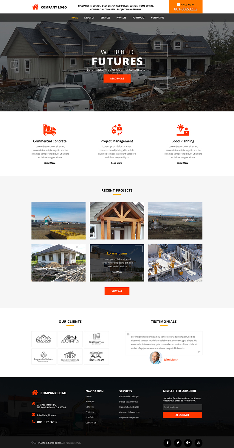 Web Design by Jyotsna Dutta for Upper Cut Construction Inc  | Design #18139392