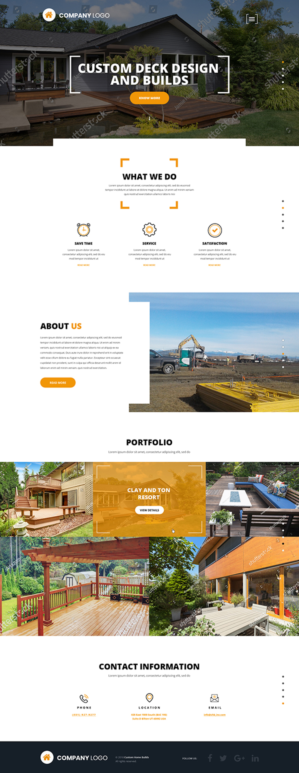 Web Design par Jyotsna Dutta pour Upper Cut Construction Inc  | Design : #18139420