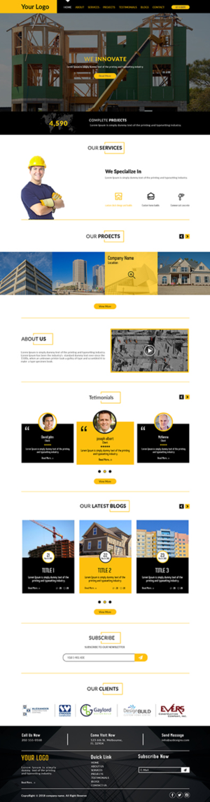 Diseño Web por bdesigner9 para Upper Cut Construction Inc  | Diseño #18126118