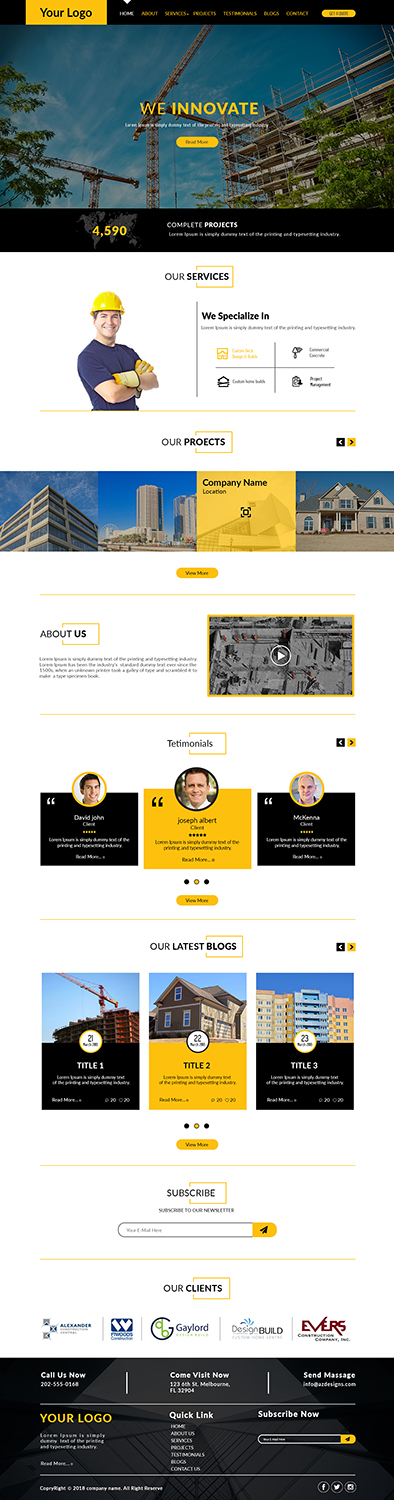 Web-Design von bdesigner9 für Upper Cut Construction Inc  | Design #18135927