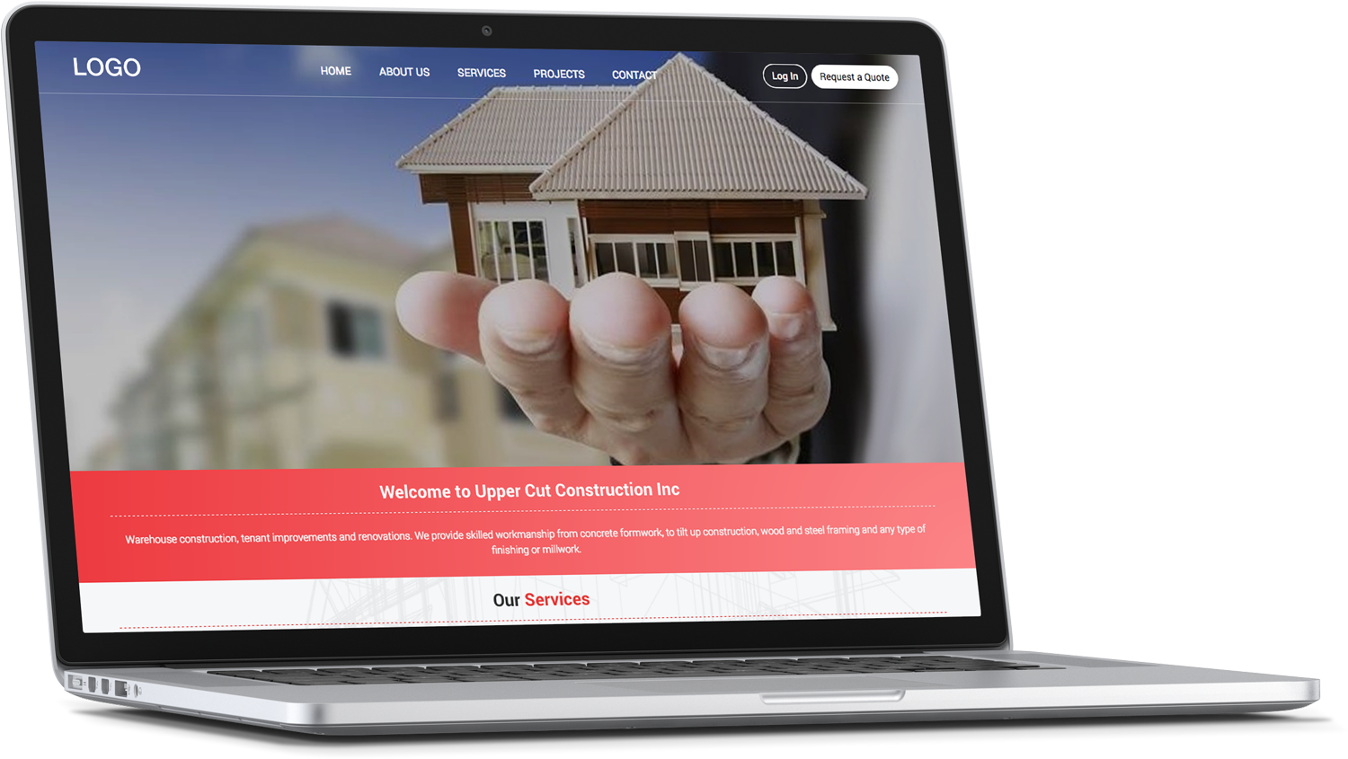 Web Design par cCopilot pour Upper Cut Construction Inc  | Design #18115089