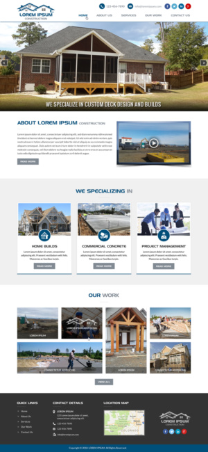 Web Design par Creative Design pour Upper Cut Construction Inc  | Design : #18146913