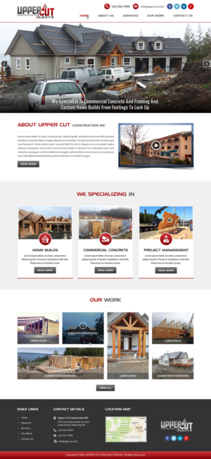 I have a small construction company that is growing.  I specialize in commercial concrete and custom | Diseño Web por Creative Design