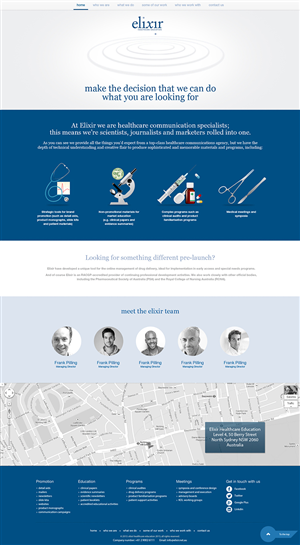 Design for company homepage promoting to the pharmaceutical industry | Web-Design von Latest Design Ideas