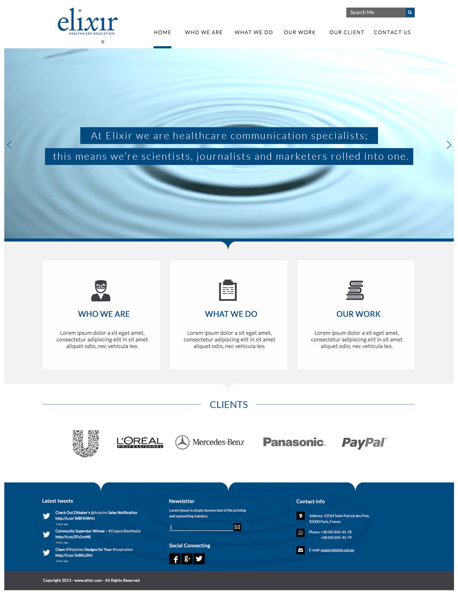 Web Design by Visualland for Elixir Healthcare Education | Design #2815671