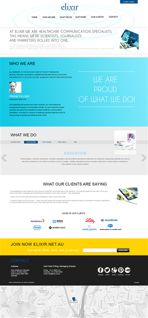 Web Design by NABS DESIGN for Elixir Healthcare Education | Design: #2789279