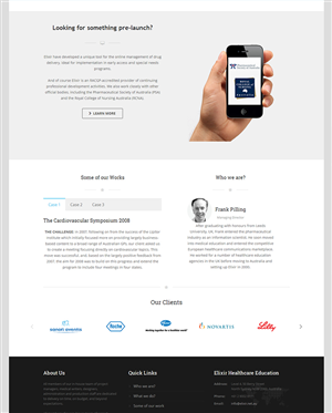 Web Design by M79 for Elixir Healthcare Education | Design: #2832721