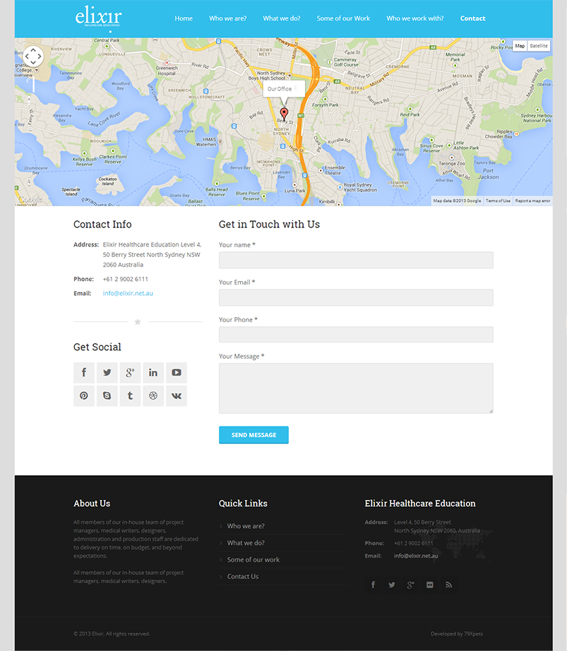 Web Design by M79 for Elixir Healthcare Education | Design #2832723