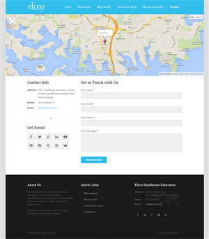 Web-Design von M79 für Elixir Healthcare Education | Design: #2832723