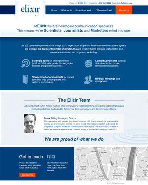 Web Design by  Jorch for Elixir Healthcare Education | Design: #2827987