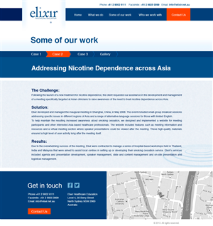 Web Design by  Jorch for Elixir Healthcare Education | Design: #2827999