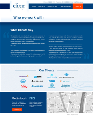 Web Design by  Jorch for Elixir Healthcare Education | Design: #2828004