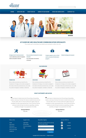 Web-Design von pb für Elixir Healthcare Education | Design: #2790156