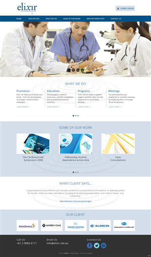 Web-Design von pb für Elixir Healthcare Education | Design: #2790158